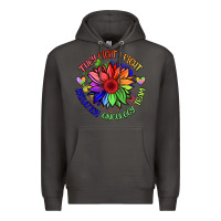 Smoke oncology team sunflower Premium Hoodie - BarkalooDesign