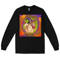Halloween Pomeranian Dog Long Sleeve Tee | Teevron