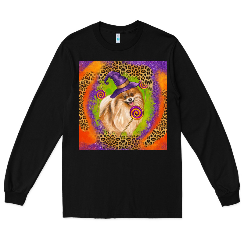 Halloween Pomeranian Dog Long Sleeve Tee by LillyAllenDesigns | Teevron