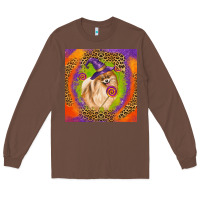 Chestnut Halloween Pomeranian Dog Long Sleeve Tee - LillyAllenDesigns