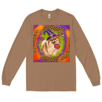 Toasted Coconut Halloween Pomeranian Dog Long Sleeve Tee - LillyAllenDesigns