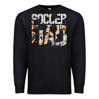Black no background soccer dad Premium Sweatshirt - Jasminsmagicworld