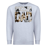Heather Grey no background soccer dad Premium Sweatshirt - Jasminsmagicworld