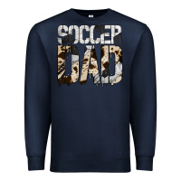 Navy no background soccer dad Premium Sweatshirt - Jasminsmagicworld