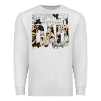 Oatmeal Heather no background soccer dad Premium Sweatshirt - Jasminsmagicworld
