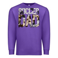 Purple no background soccer dad Premium Sweatshirt - Jasminsmagicworld