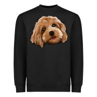 Black Cockapoo Heavyweight Sweatshirt - Jasminsmagicworld