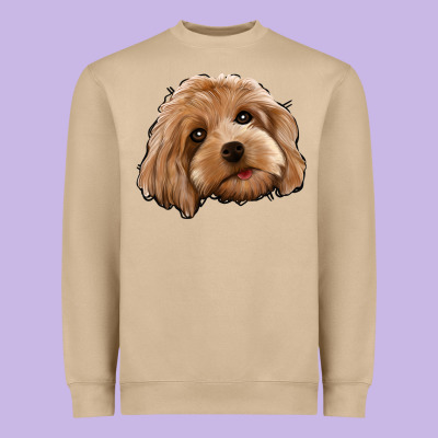 Cockapoo Heavyweight Sweatshirt Designed By Jasminsmagicworld