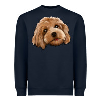 Navy Cockapoo Heavyweight Sweatshirt - Jasminsmagicworld