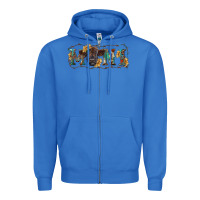 True Royal Western mini black highland calf Zipper Hoodie - RanaPortraitStore