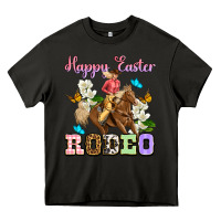 Asphalt Happy Easter rodeo cowgirl Heavy Core Tee - OliviaCreatesArt