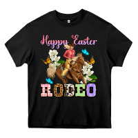 Black Happy Easter rodeo cowgirl Heavy Core Tee - OliviaCreatesArt