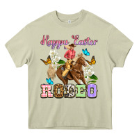Mossy Happy Easter rodeo cowgirl Heavy Core Tee - OliviaCreatesArt