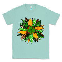 Seafoam St. Patrick's sunflower Classic Tee - OliviaCreatesArt