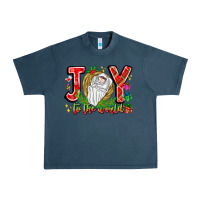 Midnight Navy joy to the world Urban Heavy Tee - CowhideDigitalArt