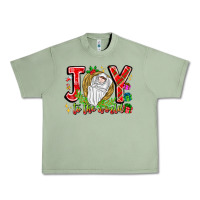 Oil Green joy to the world Urban Heavy Tee - CowhideDigitalArt