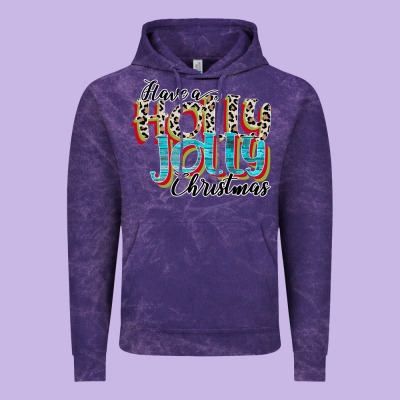 Have A Holly Jolly Christmas Vintage Hoodie Designed By Cowhidedigitalart