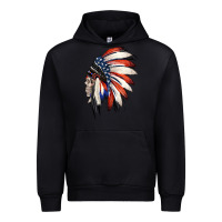 4th Of July Indian Headdress Gypsy Spirit Skull Urban Hoodie | Teevron