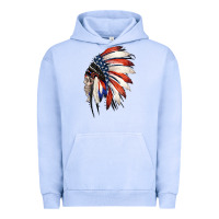 Pigment Grape Ice 4th of July Indian Headdress Gypsy Spirit Skull Urban Hoodie - Jasminsmagicworld