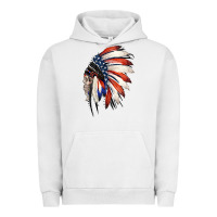Pigment Lunar Rock 4th of July Indian Headdress Gypsy Spirit Skull Urban Hoodie - Jasminsmagicworld