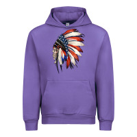 Tulip 4th of July Indian Headdress Gypsy Spirit Skull Urban Hoodie - Jasminsmagicworld