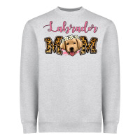 Heather Grey labrador mom Heavyweight Sweatshirt - Jasminsmagicworld