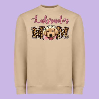 Labrador Mom Heavyweight Sweatshirt Designed By Jasminsmagicworld