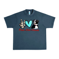 Midnight Navy Peace Love Aussie Urban Heavy Tee - Jasminsmagicworld