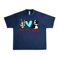 Navy Peace Love Aussie Urban Heavy Tee - Jasminsmagicworld