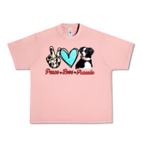 Salmon Peace Love Aussie Urban Heavy Tee - Jasminsmagicworld