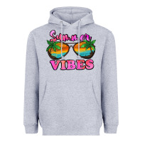 Heather Grey Summer Vibes Heavyweight Hoodie - Jasminsmagicworld
