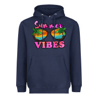Navy Summer Vibes Heavyweight Hoodie - Jasminsmagicworld