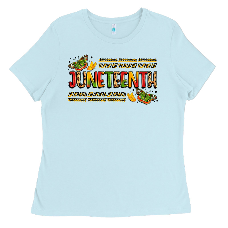 Colorful Juneteenth Celebration Art Ladies Tee by LillyAllenDesigns | Teevron