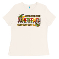 Bone colorful juneteenth celebration art Ladies Tee - LillyAllenDesigns