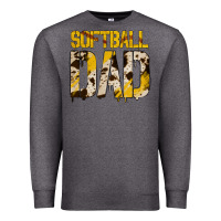 Charcoal Heather no background softball dad Premium Sweatshirt - Jasminsmagicworld