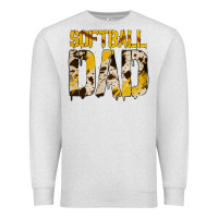 Oatmeal Heather no background softball dad Premium Sweatshirt - Jasminsmagicworld