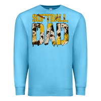 Ocean Blue no background softball dad Premium Sweatshirt - Jasminsmagicworld