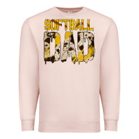 Pale Pink no background softball dad Premium Sweatshirt - Jasminsmagicworld