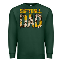 Sports Green no background softball dad Premium Sweatshirt - Jasminsmagicworld