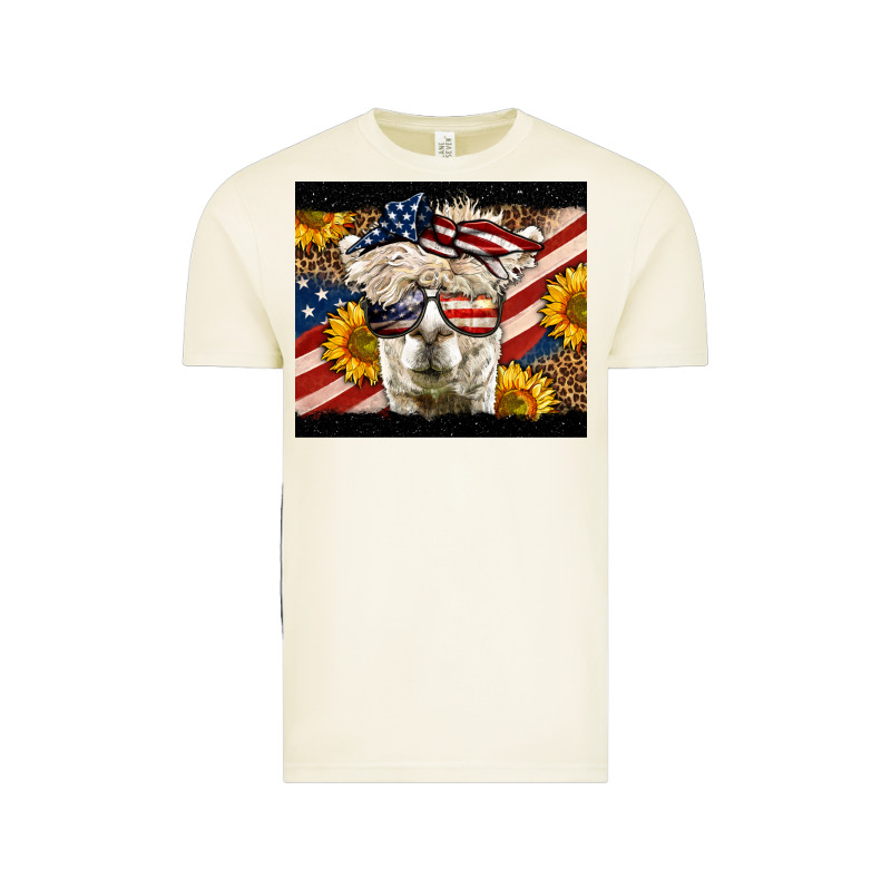 Western 4th Of July Lama Vintage Tee by LillyAllenDesigns | Teevron