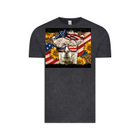 Vintage Black Western 4th Of July Lama Vintage Tee - LillyAllenDesigns