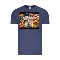 Vintage Denim Western 4th Of July Lama Vintage Tee - LillyAllenDesigns