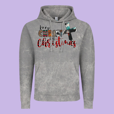 Keep Christ In Christmas Vintage Hoodie Designed By Cowhidedigitalart