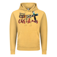 Vintage Mustard keep christ in christmas Vintage Hoodie - CowhideDigitalArt