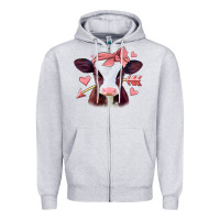 Heather Grey valentines day baby calf Zipper Hoodie - Jasminsmagicworld