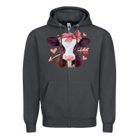 Smoke valentines day baby calf Zipper Hoodie - Jasminsmagicworld