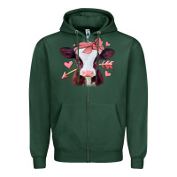 Sports Green valentines day baby calf Zipper Hoodie - Jasminsmagicworld