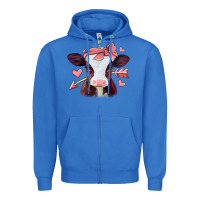 True Royal valentines day baby calf Zipper Hoodie - Jasminsmagicworld