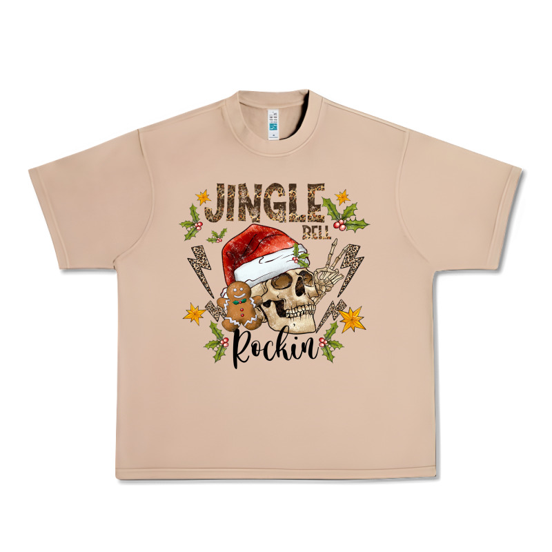 Jingle Bell Rock Black Urban Heavy Tee by CowhideDigitalArt | Teevron