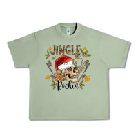 Oil Green jingle bell rock black Urban Heavy Tee - CowhideDigitalArt